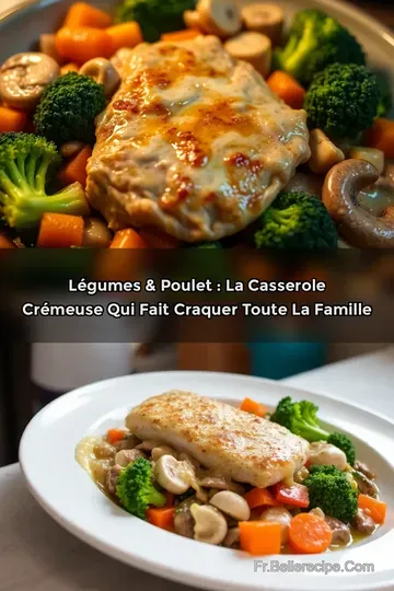 Légumes & Poulet : La Casserole Crémeuse Qui Fait Craquer Toute la Famille