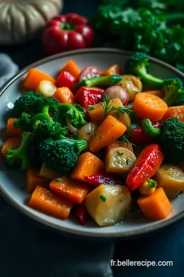 Légumes Rôtis à l' Ail et au Thym presentation