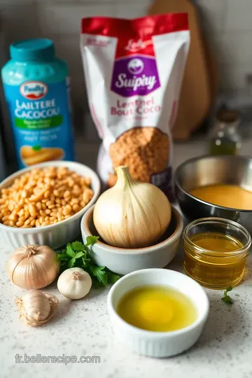 Lentilles Corail au Lait de Coco ingredients