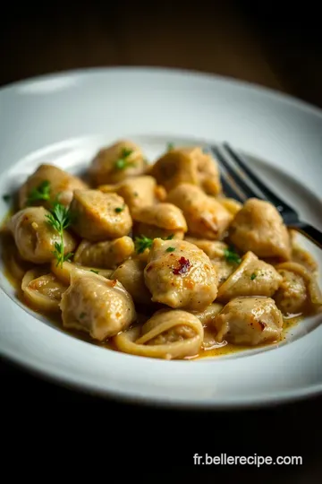 Nouilles Sautées au Poulet – Une Évasion Culinaire presentation