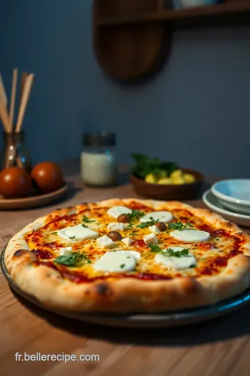 Pizza Chèvre et Miel : La Gourmandise Raffinée Facile à Réaliser à la Maison presentation