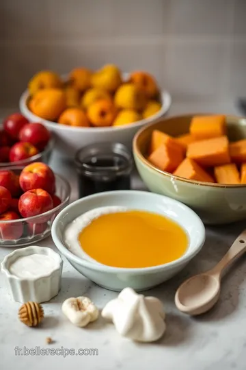 Pot de Miel Doux : Une Délicieuse Purée de Fruits au Miel ingredients