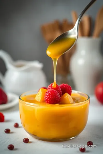 Pot de Miel Doux : Une Délicieuse Purée de Fruits au Miel presentation