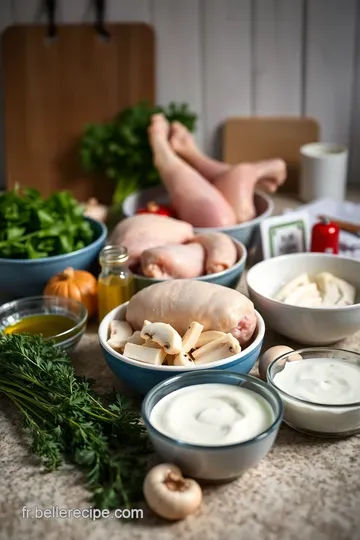 Poulet à la Crème Façon Grand-Mère ingredients