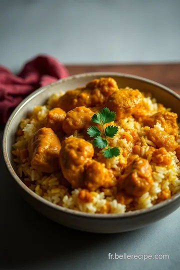 Poulet au Riz au Curry : Recette Facile et Savoureuse presentation