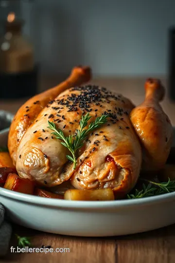 Poulet Fermier Rôti aux Herbes de Provence presentation