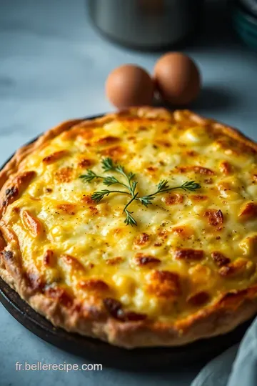 Quiche au Fromage Classique : La Délicatesse Française presentation