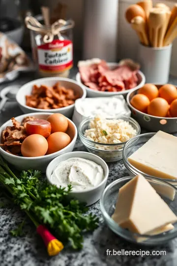 Quiche Lorraine Savoureuse et Rapide ingredients