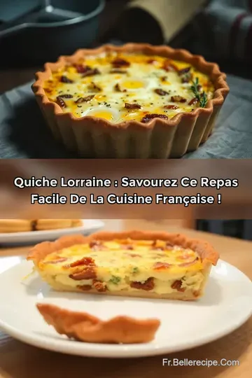Quiche Lorraine : Savourez ce Repas Facile de la Cuisine Française !
