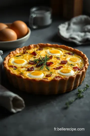 Quiche Lorraine : Un Petit Déjeuner Salé Classique presentation