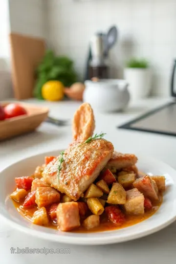 Râble de Lapin à la Provençale sauce tomate parfumée aux herbes de Provence steps