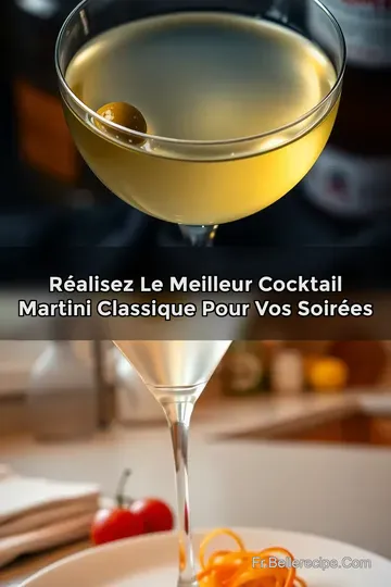 Réalisez le Meilleur Cocktail Martini Classique Pour Vos Soirées