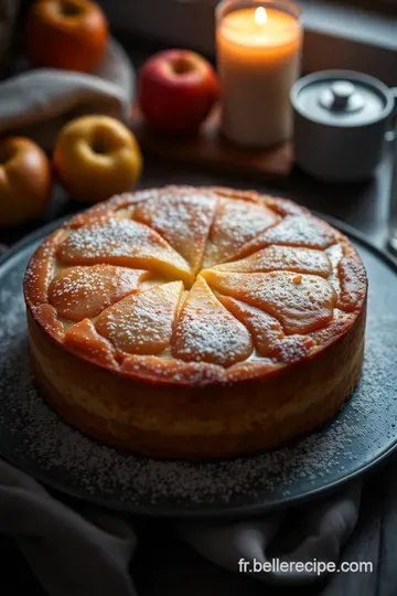 Recette de Gâteau Belle Époque aux Pommes Gala presentation
