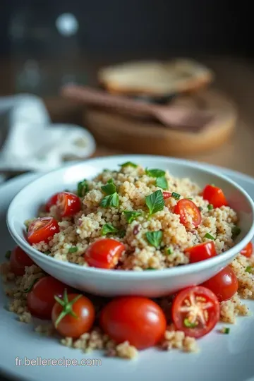 Salade Croquante de Quinoa à la Méditerranéenne presentation