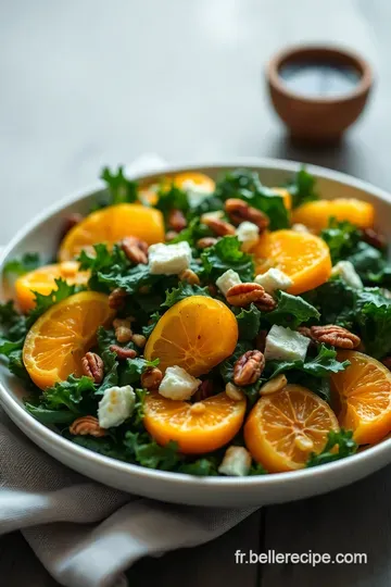 Salade de Chou Kale aux Agrumes et Noix Grillées presentation