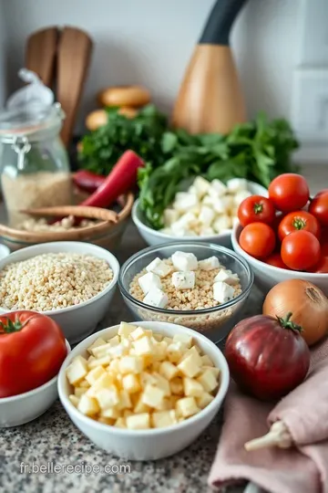Salade de Quinoa aux Légumes d' Été et Feta ingredients