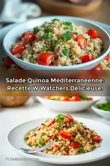 Salade Quinoa Méditerranéenne: Recette W Watchers Délicieuse!