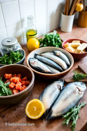 Sardines au Four aux Herbes de Provence ingredients