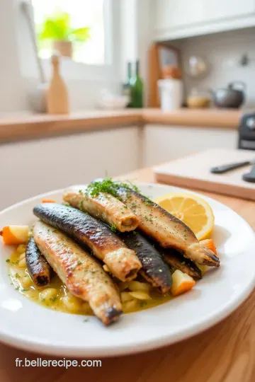 Sardines au Four aux Herbes de Provence steps