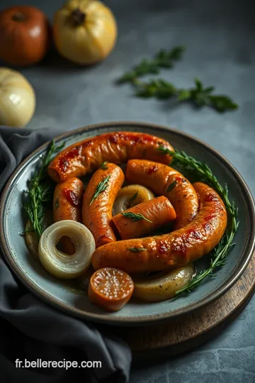 Saucisse Fumée Rôtie aux Herbes de Provence presentation