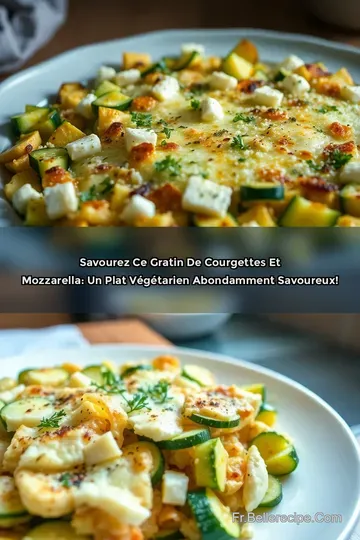 Savourez ce Gratin de Courgettes et Mozzarella: Un Plat Végétarien Abondamment Savoureux!