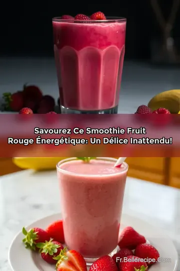 Savourez ce Smoothie Fruit Rouge Énergétique: Un Délice Inattendu!