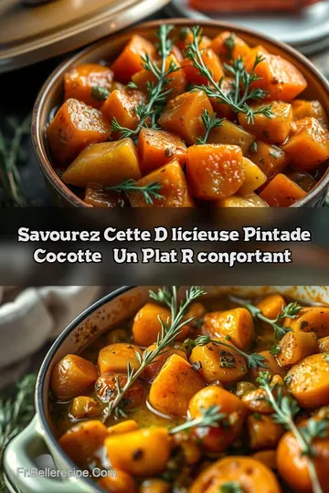 Savourez cette Délicieuse Pintade Cocotte : Un Plat Réconfortant!