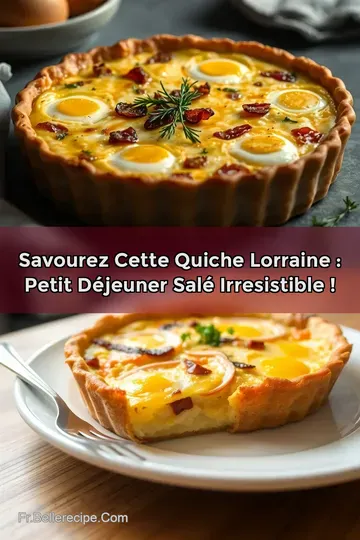 Savourez cette Quiche Lorraine : Petit Déjeuner Salé Irresistible !