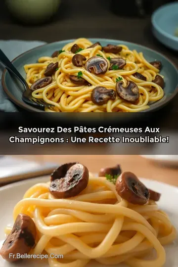Savourez des Pâtes Crémeuses aux Champignons : Une Recette Inoubliable!