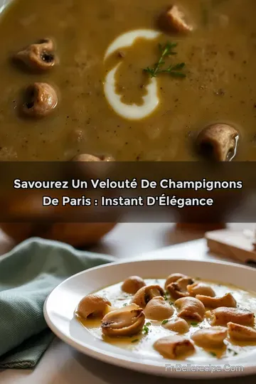 Savourez un Velouté de Champignons de Paris : Instant d' Élégance