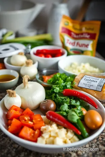 Shakshuka Savoureuse aux Épices du Moyen-Orient ingredients