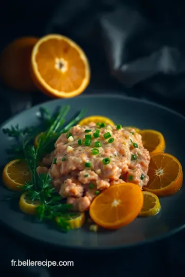 Tartare de Saumon aux Agrumes presentation