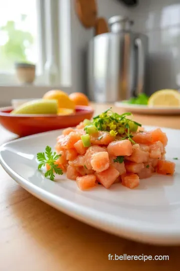 Tartare de Saumon aux Agrumes steps