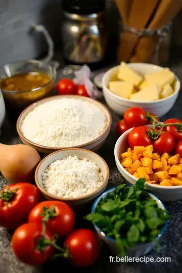 Tarte à la Moutarde et Tomates ingredients