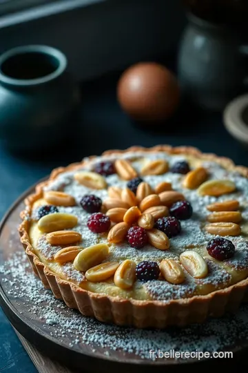 Tarte aux Amandes et Fruits d’Été presentation