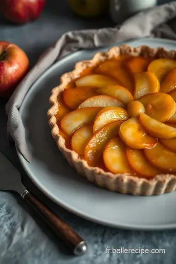 Tarte aux Pommes Caramélisées et à la Cannelle presentation