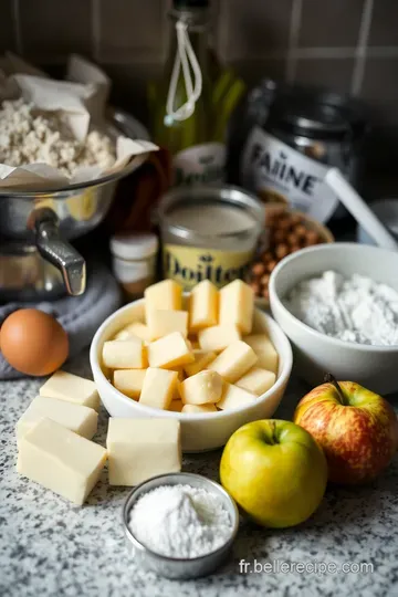 Tarte Feuilletée aux Pommes et Amandes IG Bas ingredients