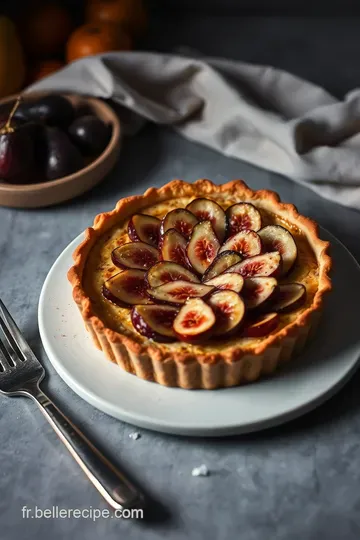 Tarte Figues Caramélisées et Frangipane presentation