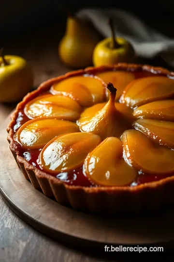 Tarte Tatin aux Poires Caramélisées presentation