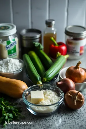 Tarte Végétale aux Couleurs d' Automne ingredients