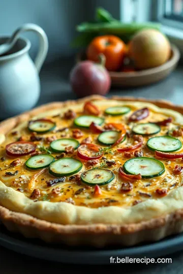 Tarte Végétale aux Couleurs d' Automne presentation