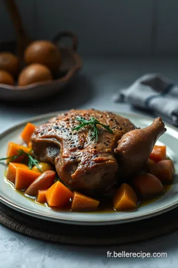 Tête de Veau Braisée à la Provençale presentation