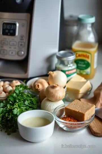 Velouté de Champignons au Thermomix : Crémeux et Réconfortant ingredients