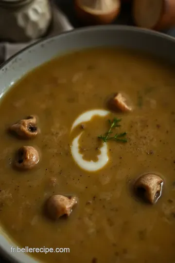 Velouté de Champignons de Paris presentation