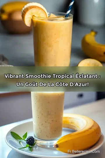 Vibrant Smoothie Tropical Éclatant : Un Goût de la Côte d' Azur!
