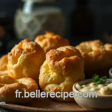 Ap&eacute;ro D&icirc;natoire : Goug&egrave;res au Fromage et Dips de L&eacute;gumes Croquants