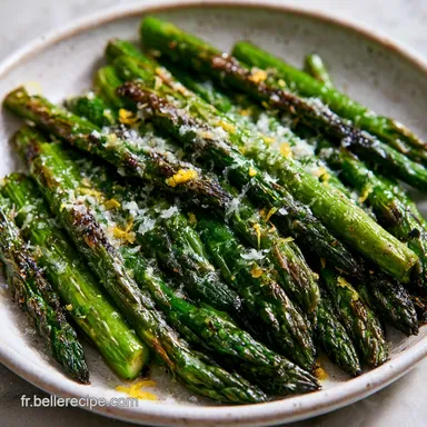 Asperges Grill&eacute;es Citron Parmesan : 20 Min Fiche recette