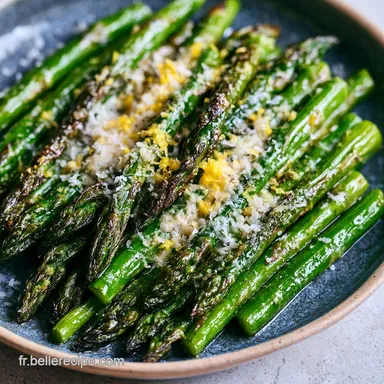 Asperges Grill&eacute;es Citron Parmesan : 20 Min
