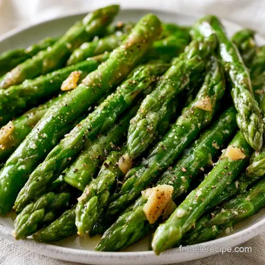 Asperges Po&ecirc;l&eacute;es &agrave; l'Ail pour 4 Personnes