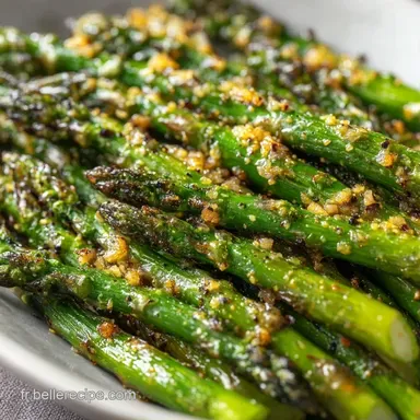 Asperges Vertes R&ocirc;ties au Parmesan Fiche recette